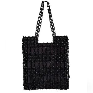 Beaded Bag Giorgio Beverly Hills Black Evening